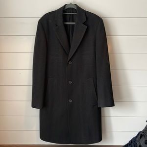 Hugo Boss Slim-fit Stratus Wool Overcoat